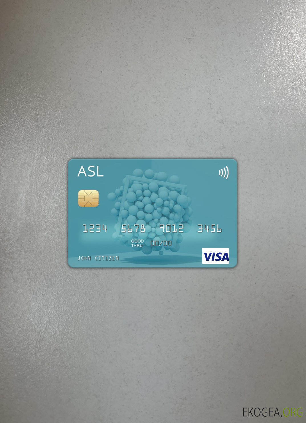 Australie Australian Settlements Limited (ASL) avant photo de la carte visa